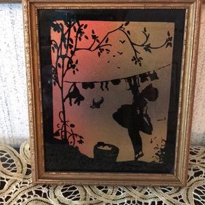 Vintage silhouette picture.